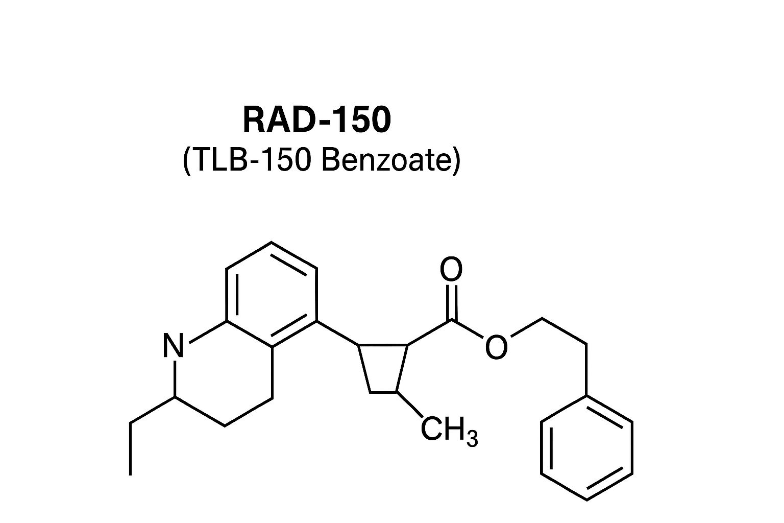 RAD-150 - molecuulstructuurdiagram  